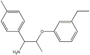 1-[1-amino-2-(3-ethylphenoxy)propyl]-4-methylbenzene Structure