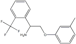 1-[1-amino-2-(3-methylphenoxy)ethyl]-2-(trifluoromethyl)benzene Structure