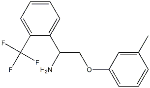 1-[1-amino-2-(3-methylphenoxy)ethyl]-2-(trifluoromethyl)benzene,,结构式