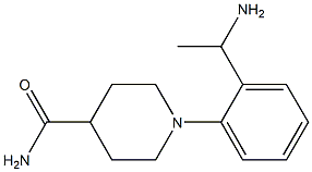 1-[2-(1-aminoethyl)phenyl]piperidine-4-carboxamide,,结构式