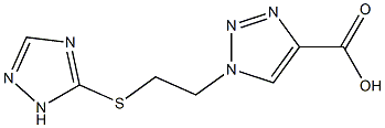 1-[2-(1H-1,2,4-triazol-5-ylsulfanyl)ethyl]-1H-1,2,3-triazole-4-carboxylic acid