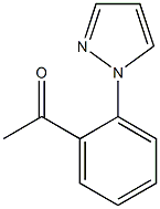 1-[2-(1H-pyrazol-1-yl)phenyl]ethan-1-one Struktur