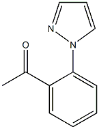 1-[2-(1H-pyrazol-1-yl)phenyl]ethan-1-one 化学構造式