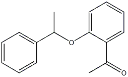 1-[2-(1-phenylethoxy)phenyl]ethan-1-one,,结构式