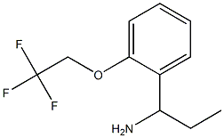 1-[2-(2,2,2-trifluoroethoxy)phenyl]propan-1-amine Struktur