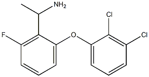 1-[2-(2,3-dichlorophenoxy)-6-fluorophenyl]ethan-1-amine Struktur