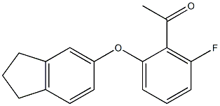 1-[2-(2,3-dihydro-1H-inden-5-yloxy)-6-fluorophenyl]ethan-1-one