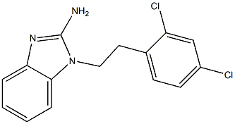 1-[2-(2,4-dichlorophenyl)ethyl]-1H-1,3-benzodiazol-2-amine Structure