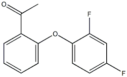 1-[2-(2,4-difluorophenoxy)phenyl]ethan-1-one Struktur
