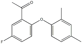 1-[2-(2,4-dimethylphenoxy)-5-fluorophenyl]ethan-1-one