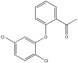 1-[2-(2,5-dichlorophenoxy)phenyl]ethan-1-one 化学構造式