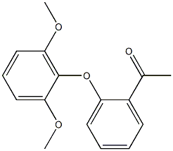 1-[2-(2,6-dimethoxyphenoxy)phenyl]ethan-1-one 化学構造式