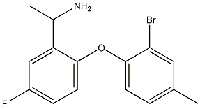 1-[2-(2-bromo-4-methylphenoxy)-5-fluorophenyl]ethan-1-amine