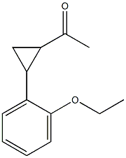 1-[2-(2-ethoxyphenyl)cyclopropyl]ethan-1-one,,结构式