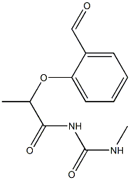 1-[2-(2-formylphenoxy)propanoyl]-3-methylurea Structure