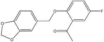 1-[2-(2H-1,3-benzodioxol-5-ylmethoxy)-5-fluorophenyl]ethan-1-one