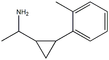 1-[2-(2-methylphenyl)cyclopropyl]ethan-1-amine,,结构式