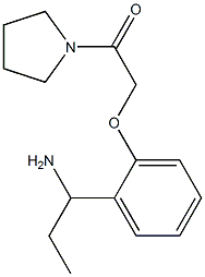 1-[2-(2-oxo-2-pyrrolidin-1-ylethoxy)phenyl]propan-1-amine Structure