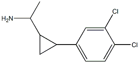 1-[2-(3,4-dichlorophenyl)cyclopropyl]ethan-1-amine,,结构式