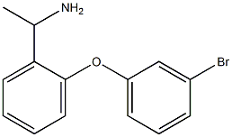1-[2-(3-bromophenoxy)phenyl]ethan-1-amine,,结构式