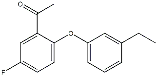 1-[2-(3-ethylphenoxy)-5-fluorophenyl]ethan-1-one Structure