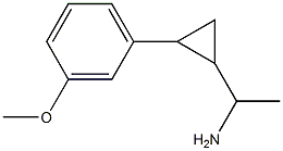 1-[2-(3-methoxyphenyl)cyclopropyl]ethan-1-amine Structure