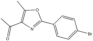 1-[2-(4-bromophenyl)-5-methyl-1,3-oxazol-4-yl]ethan-1-one Structure