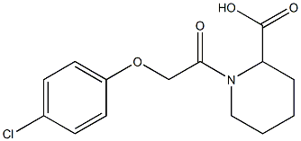 1-[2-(4-chlorophenoxy)acetyl]piperidine-2-carboxylic acid Structure