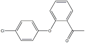1-[2-(4-chlorophenoxy)phenyl]ethan-1-one 结构式
