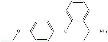 1-[2-(4-ethoxyphenoxy)phenyl]ethan-1-amine,,结构式