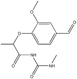 1-[2-(4-formyl-2-methoxyphenoxy)propanoyl]-3-methylurea