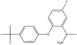 1-[2-(4-tert-butylphenoxy)-5-fluorophenyl]ethan-1-amine Structure