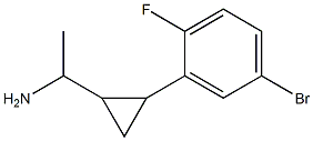 1-[2-(5-bromo-2-fluorophenyl)cyclopropyl]ethan-1-amine Structure