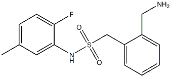 1-[2-(aminomethyl)phenyl]-N-(2-fluoro-5-methylphenyl)methanesulfonamide,,结构式