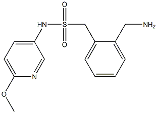 1-[2-(aminomethyl)phenyl]-N-(6-methoxypyridin-3-yl)methanesulfonamide