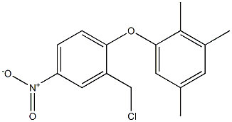 1-[2-(chloromethyl)-4-nitrophenoxy]-2,3,5-trimethylbenzene,,结构式