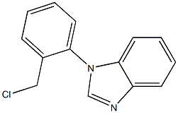 1-[2-(chloromethyl)phenyl]-1H-1,3-benzodiazole Structure