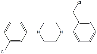 1-[2-(chloromethyl)phenyl]-4-(3-chlorophenyl)piperazine 结构式