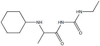 1-[2-(cyclohexylamino)propanoyl]-3-ethylurea,,结构式