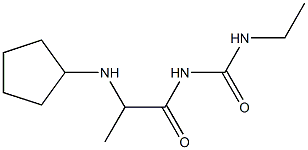 1-[2-(cyclopentylamino)propanoyl]-3-ethylurea Structure