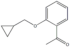 1-[2-(cyclopropylmethoxy)phenyl]ethan-1-one Struktur