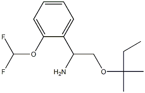 1-[2-(difluoromethoxy)phenyl]-2-[(2-methylbutan-2-yl)oxy]ethan-1-amine Structure