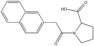 1-[2-(naphthalen-2-yl)acetyl]pyrrolidine-2-carboxylic acid Structure