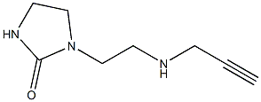 1-[2-(prop-2-yn-1-ylamino)ethyl]imidazolidin-2-one 结构式