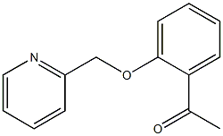 1-[2-(pyridin-2-ylmethoxy)phenyl]ethanone,,结构式