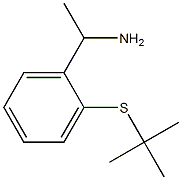 1-[2-(tert-butylsulfanyl)phenyl]ethan-1-amine,,结构式