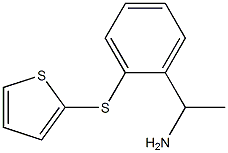 1-[2-(thiophen-2-ylsulfanyl)phenyl]ethan-1-amine Structure