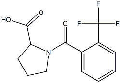 1-[2-(trifluoromethyl)benzoyl]pyrrolidine-2-carboxylic acid Structure