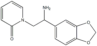 1-[2-amino-2-(1,3-benzodioxol-5-yl)ethyl]pyridin-2(1H)-one,,结构式