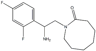 1-[2-amino-2-(2,4-difluorophenyl)ethyl]azocan-2-one Structure